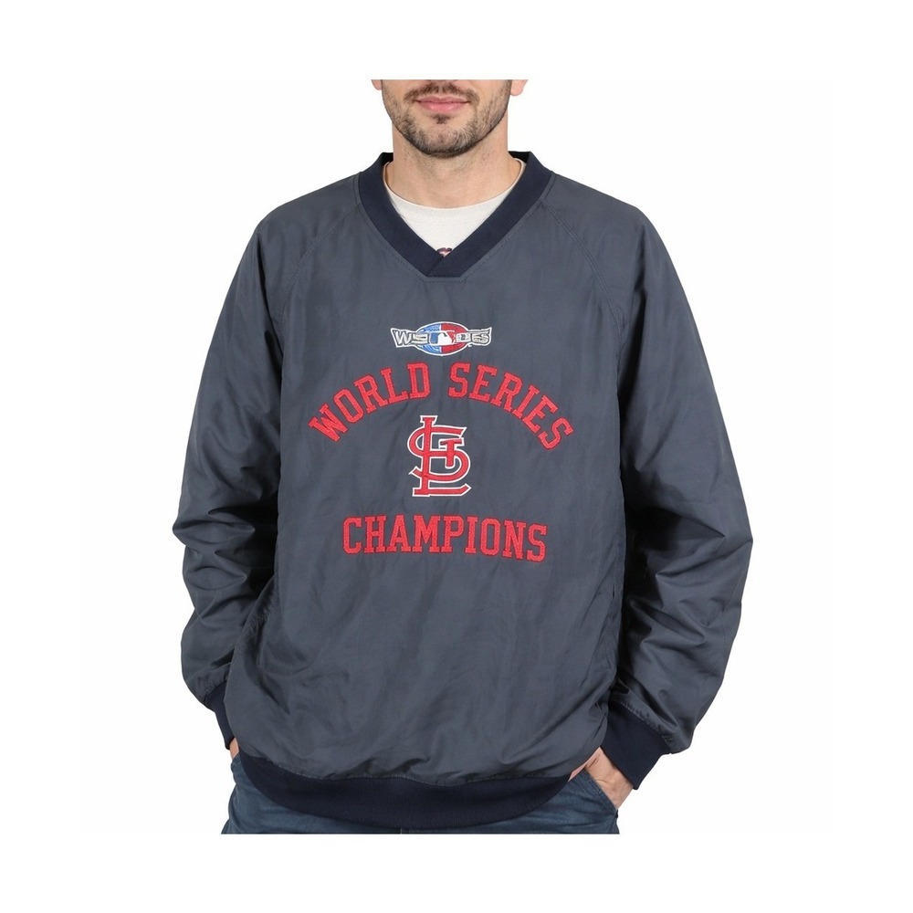 58 Sports St‎ Louis Cardinals 2006 World Series Champions Windshirt Navy Mens M